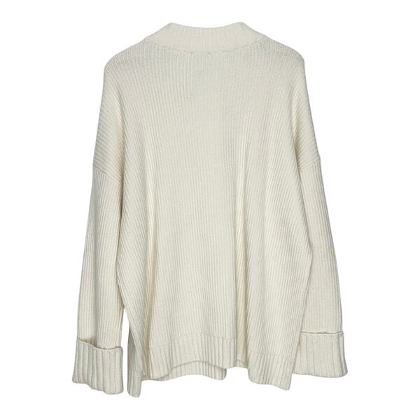 NWT Talbots Jewel Button Henley Pullover Sweater | Ivory Cream | SZ 2X - Picture 4 of 10